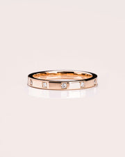 0.10 TCW Round Cut Lab Grown Diamond Wedding Band Gift For Her Mapple Gems